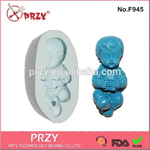 PRZY 2016 New design reading baby fondant mold for cake decoration