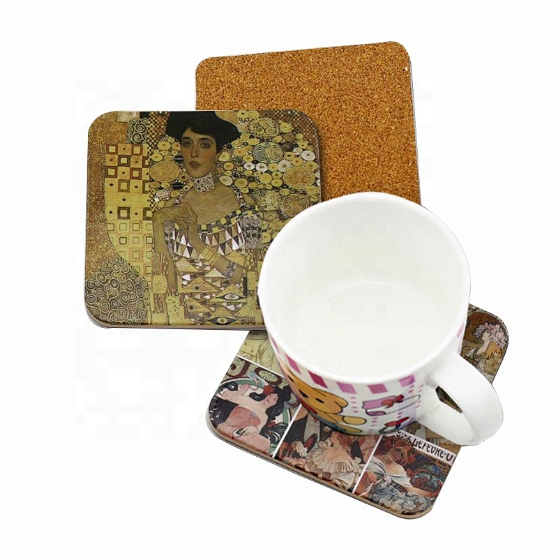 2018 Hot Sell Custom multicolor mixed colors cup tea drink coaster