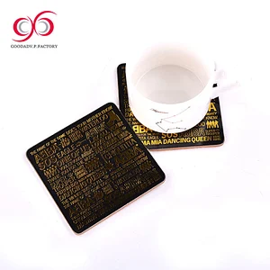 Wholesale Price drinking cup MDF coaster mat guangdong