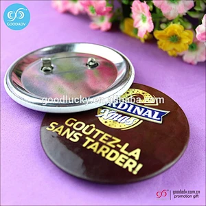 Promotional gifts Tin Badge /button badge/metal badge with pin
