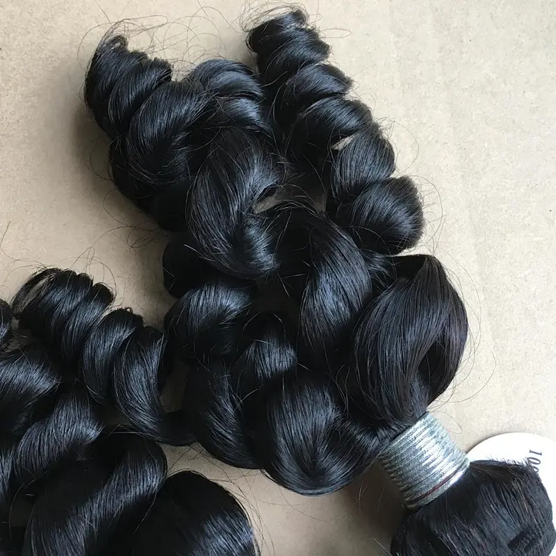 New arrival 12 inch to 26 inch loose wave virgin indian hair wholesale raw indian temple hair