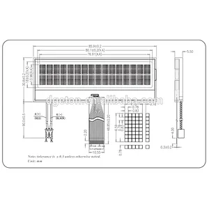 16X2 COG LCD Display FSTN BLACK CHARACTERS WHITE LED BACKLIGHT