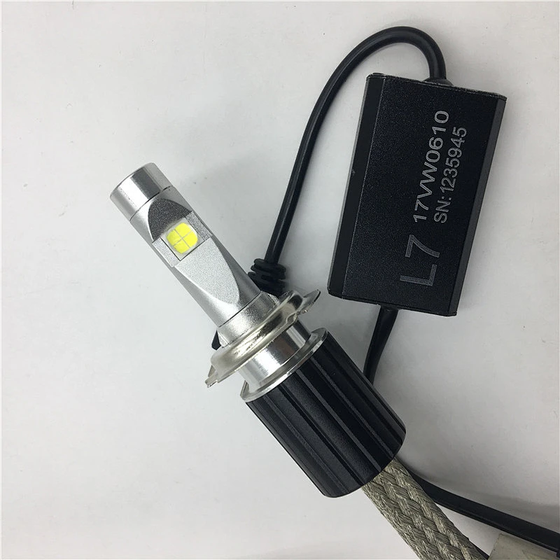 Car Led Headlight 8000lm 60w  L7 H7 Motorcycle Light Auto H7 Led Headlight