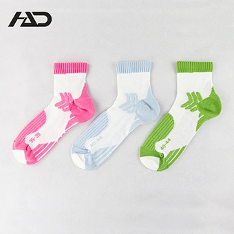 Cotton jacquard pile sport cycling socks