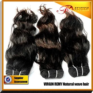 brazillian natural wave human hair extension 5a can be dyed tangle free hair