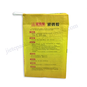 Customzied stand up kraft paper cement bag for wall putty powder,dry mortar,tile adhesive,gypsum