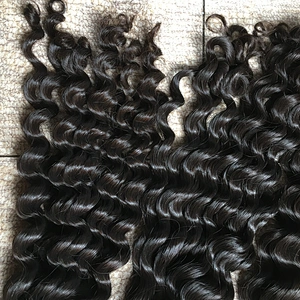 Hot sale deep curly remy hair 100 human hair cuticle aligned brazilian hair in mozambique
