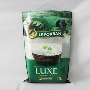 Gravure print bopp 10kg rice bags for sale, rice bag size 10kg ,bag of rice