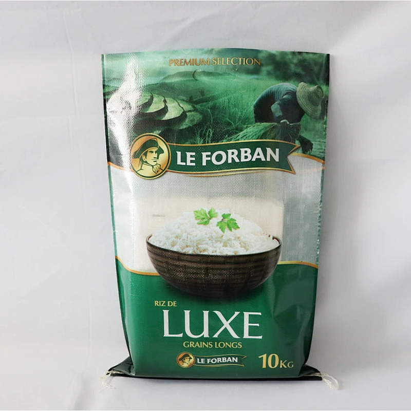 Gravure print bopp 10kg rice bags for sale, rice bag size 10kg ,bag of rice