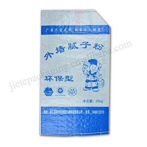 Wholesale moisture proof 25kg white plastic tile adhesive bag for wall putty,cement,mortar,lime,clay