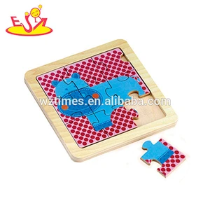 Wholesale teaching aid colorful wooden fish puzzle toy baby cute wooden fish puzzle toy W14C070