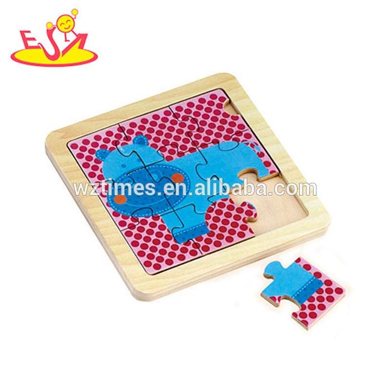Wholesale teaching aid colorful wooden fish puzzle toy baby cute wooden fish puzzle toy W14C070
