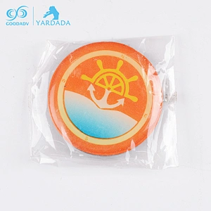 Custom design promotional sticker circular gift epoxy fridge magnet
