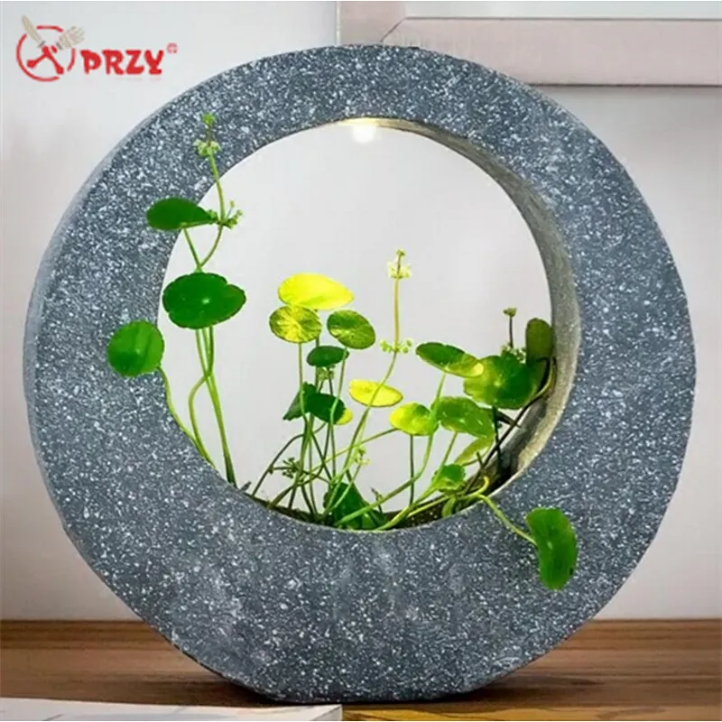 Simple geometric Nordic Resin flower pot Mold silicone creative Cement Solar Light decorations Molds