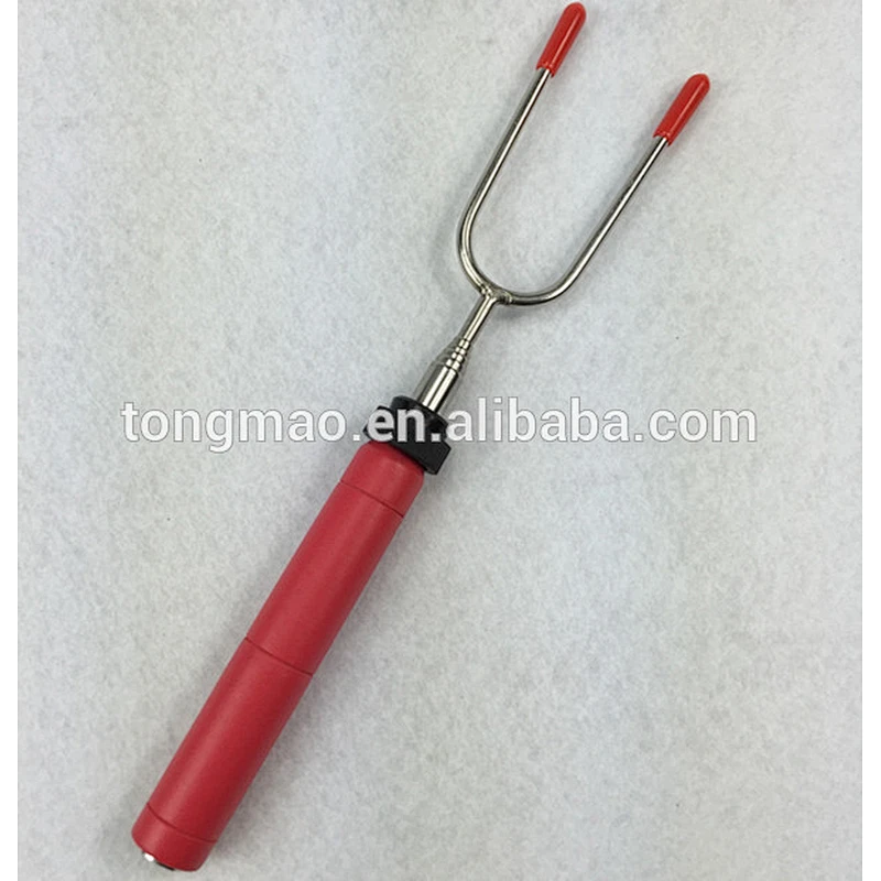 wooden handle extendable stainless steel Marshmallow skewers