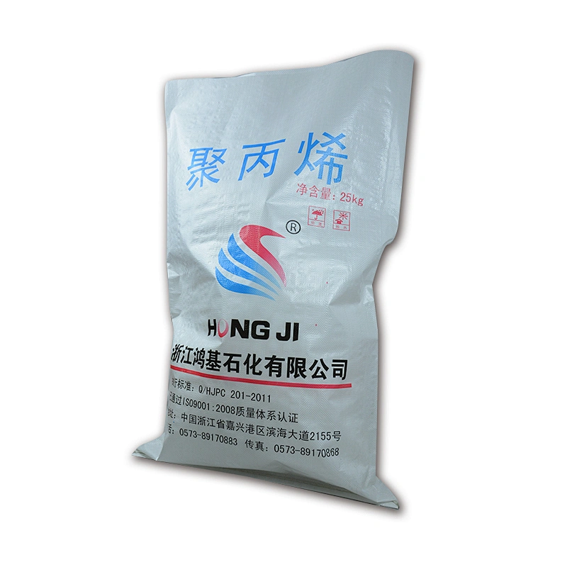 Customized laminated 25kg white plastic pp woven bag