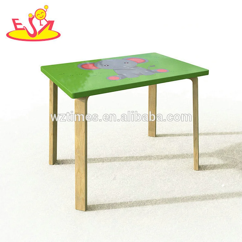 2018 New Original Design youth table and chairs wooden kids table and 2 chairs for dinning W08G245