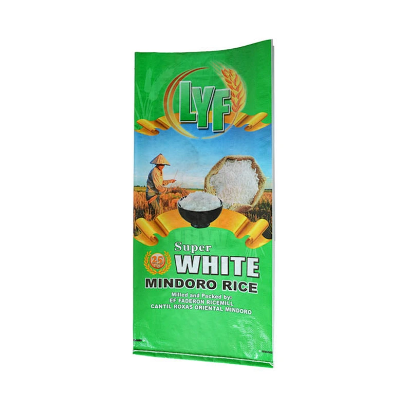 transparent pp poly woven rice sack bag 25kg 50kg