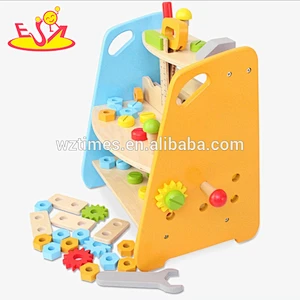 Wholesale funny kids wooden tools table toy for exercising hand skill W03D062