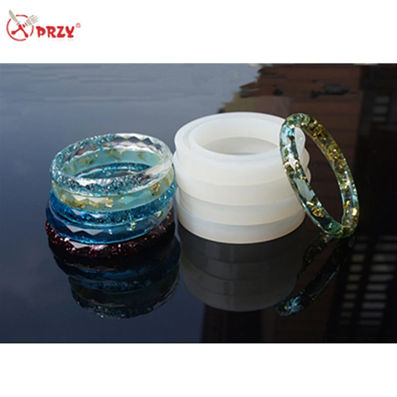 DIY diamond face Bracelet mould Crystal Jewelry Epoxy mold Dried Flower bracelet Molds