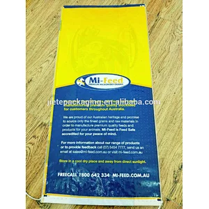High quality 20kg bopp laminated pp woven feed bag for packing animal food
