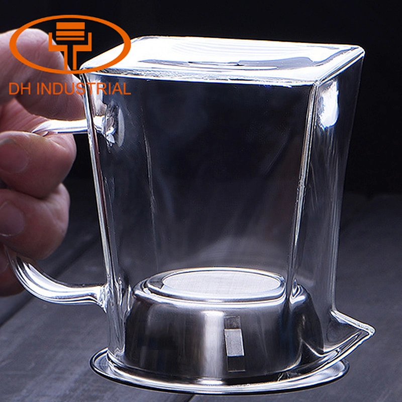high quality borosilicate glass tea kettles with 304 stainless steel infuser for home tea set