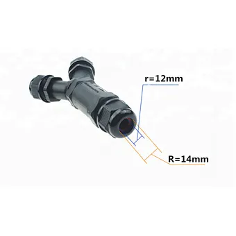 Y-Connector Waterproof Wire Splitter Cable Connector IP68 M25