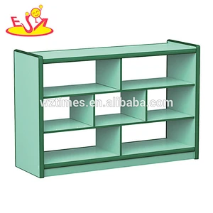 Wholesale kindergarten storage shelf wooden kids toy storage ideas high quality wooden children toy storage ideas W08C187
