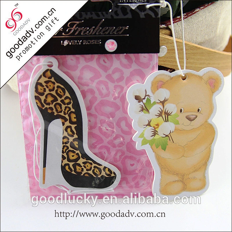 Cartoon Bear eco refresh paper air freshener custom