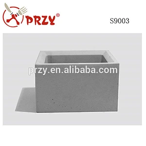 S9003 New Design square Concrete Pot Moulds concrete planter plant pot mould Flower pot craft
