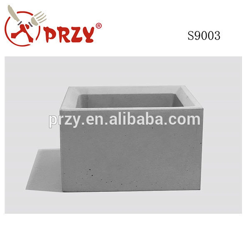 S9003 New Design square Concrete Pot Moulds concrete planter plant pot mould Flower pot craft