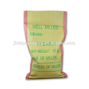 Yellow high quality empty sugar, nut, seed bag