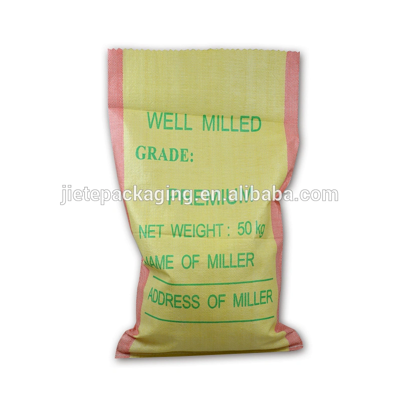 Yellow high quality empty sugar, nut, seed bag