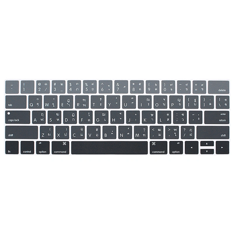Colorful Wholesale Silicon Soft Cover Keyboard Protector For macbook thai keyboard Laptop For Macbook Pro 13