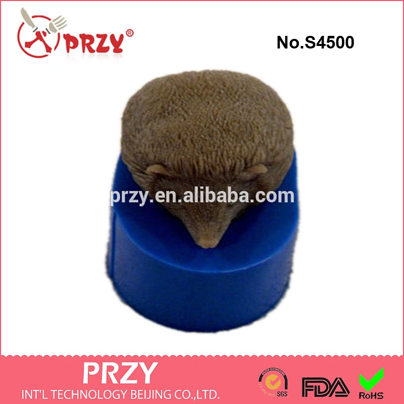 S4500 Hedgehog silicone mold for soap/candle,3D Hedgehog mold,animal soap molds