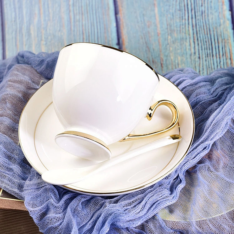 White Coffee Cup & Saucer Series cup for business tableware