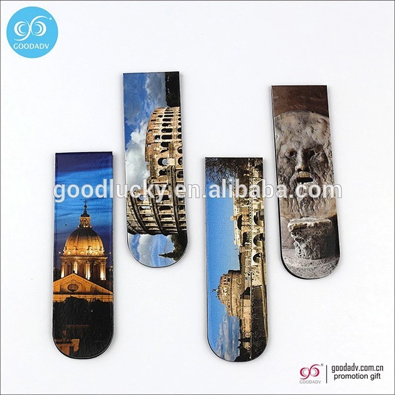 OEM manufacture gift magnet bookmarks clip
