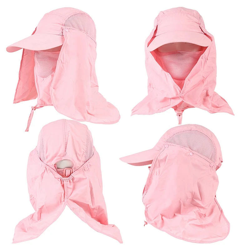 Ear And Neck Flap Cover Bucket Hat Outdoor Sun Protection Fishing Cap
