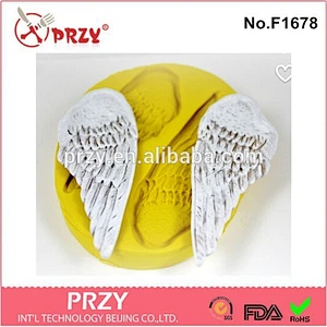 2015 hotsale Xtra Large Angel Wings fondant silicone cake mold