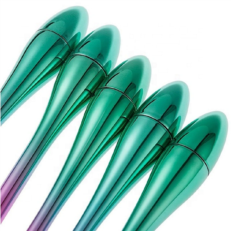 High Quality Colourful Customized Logo 5pcs Makeup Brush Set Professional
