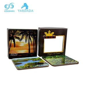 Home Decoration Use and wood Material coaster set
