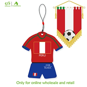 Peru hot sale air freshener, New World Cup shirt shape, a variety of flavors,welcome to order