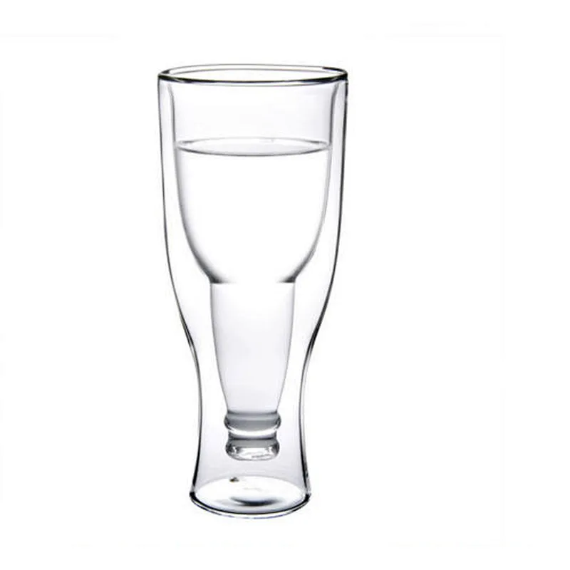 Factory Wholesale Handmade Mouth Blown 360 ML Borosilicate Wine Glass Mug Water Cup for Bar and Home