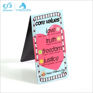 Newest high quality pvc cute magnetic bookmark for giveaway gifts