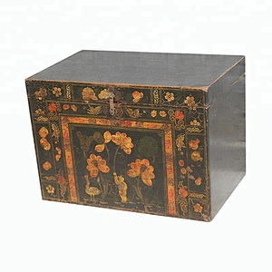 chinese antique rustic furniture Beijing & painted trunk box