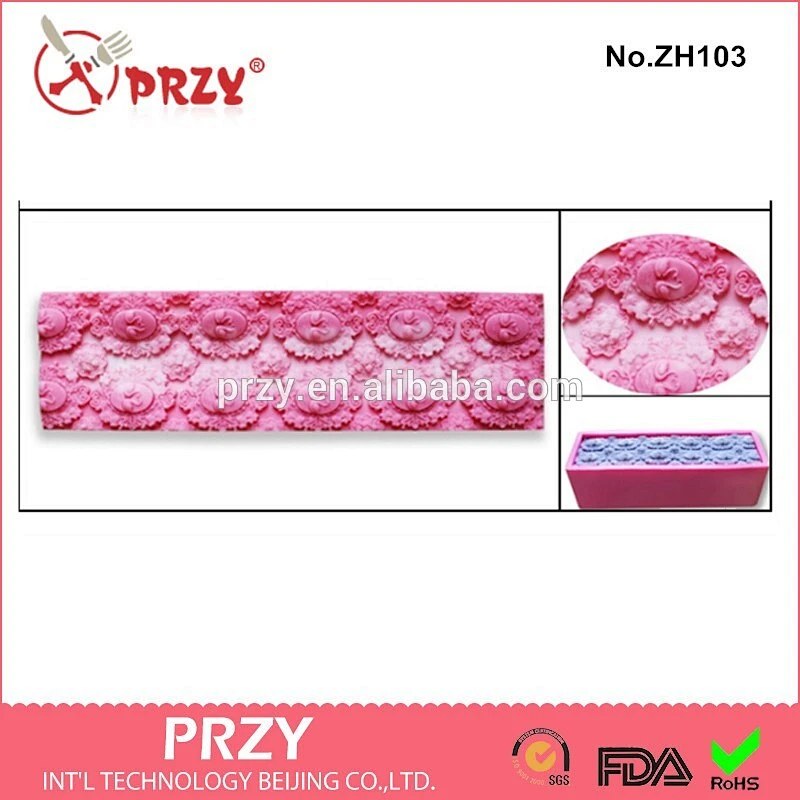 ZH103 PRZY silicone molds for soap , silicone soap mold loaf