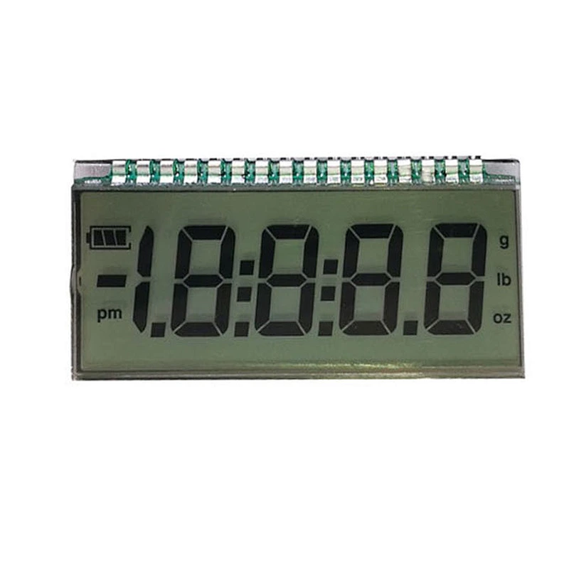 -30~80 degree wide work temperature customized segment tn lcd display