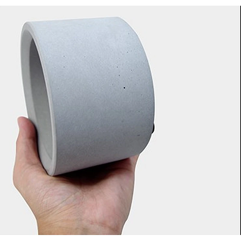 cylinder concrete flower multi plant cement pot silicone mold for  home accessories concrete making