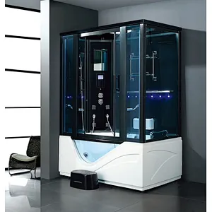 Chinese supplier acrylic home sauna room corner steam shower room  for sale