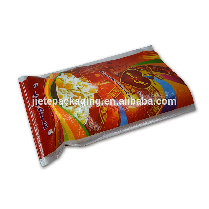 Farm products packing customized new material pp woven fabric plastic durable 25kg packing rice bag
